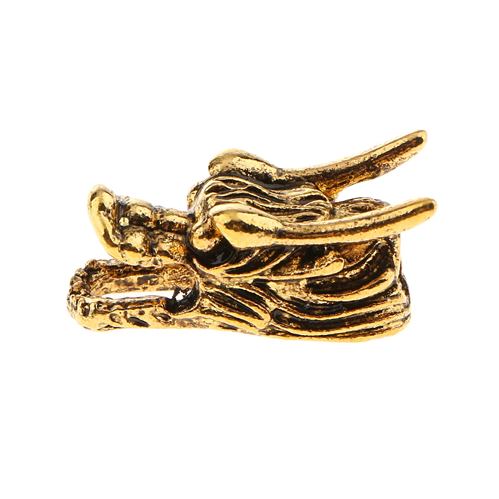 10 Pieces DIY Antique Dragon Head Beads Wholesale 22x 9 mm Beads Supplies Big Hole Dragon Charm Metal Beads Accessories