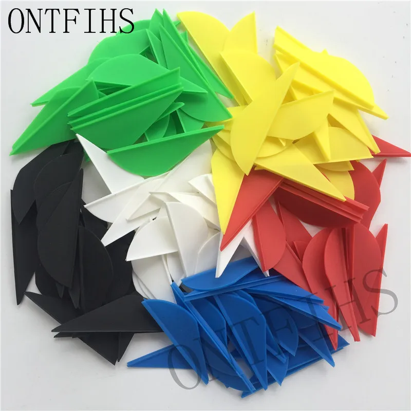 

100 Pz 2 "High Quality Green Yellow Black Blue White Arrow Hunting Outdoor Crossbow Feathers New