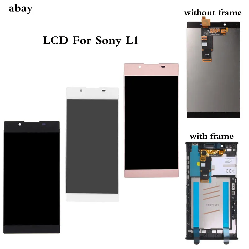 ЖК-дисплей для Sony Xperia L1 G3312 сенсорный экран 5 дюйма дигитайзер сенсорная панель в