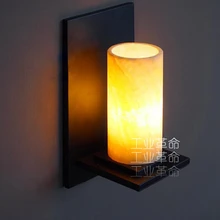 Творческий Американский промышленный настенный светильник Европейский Ресторан настенный светильник для коридора Мрамор Стекло бар современное освещение E27 лампы