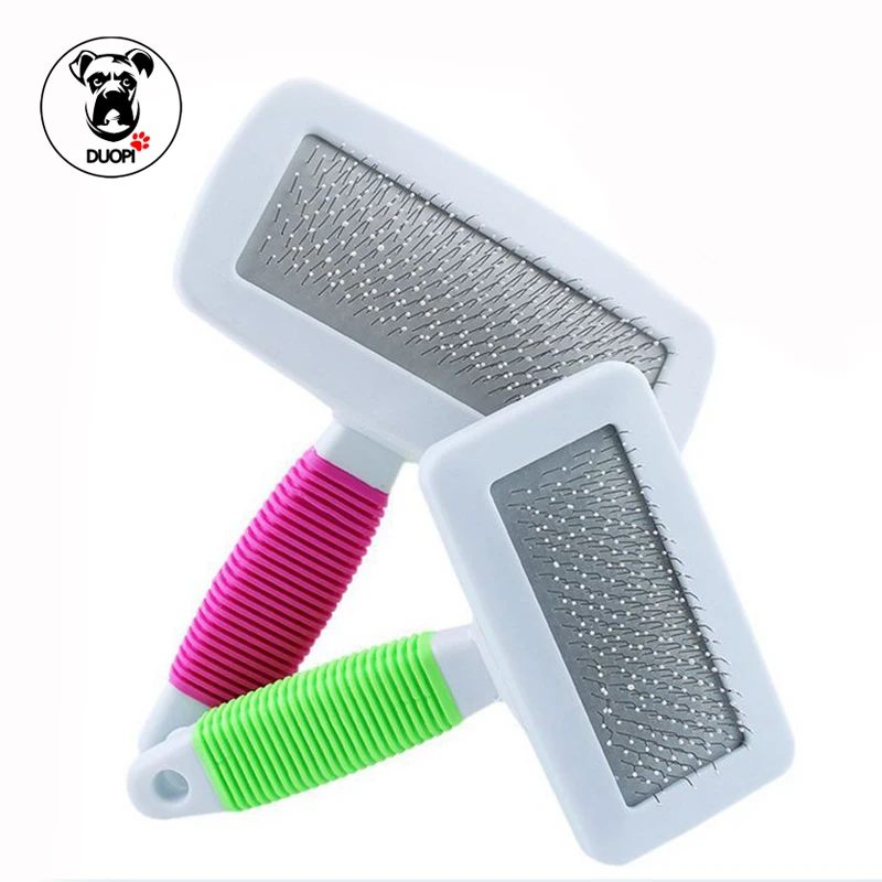 Расческа для груминга кошек. Щетка для расчесывания шерсти. Расческа "ferplast" gro 5848. Малая с каплей. Пуходерка разнозубая.