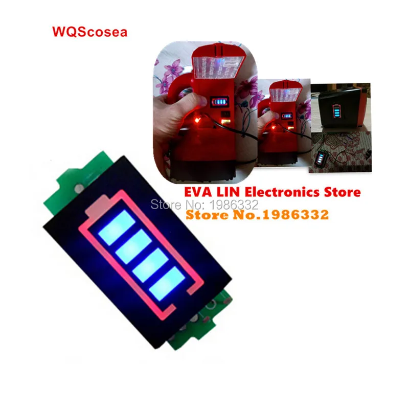 

WS16 6S 18650 Li-po Li-ion Lithium Battery Packs Battery Capacity Indicator Meter Power Level Tester Module Display Board Panel