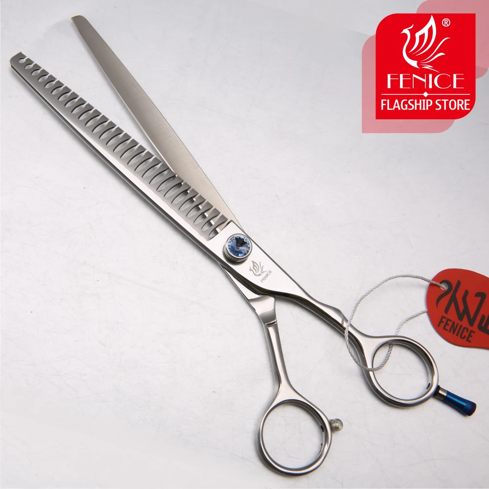 Ножницы для груминга домашних питомцев Fenice JP440c 7 дюймов 8 80%|dog grooming scissors|grooming