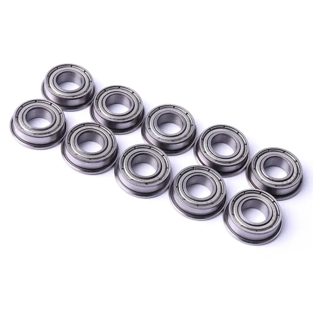 8Pcs F685ZZ / F605ZZ Bearing Steel Flange Ball Bearing 5mm Inner Diameter Metal Shielded Miniature Flanged Ball Bearings