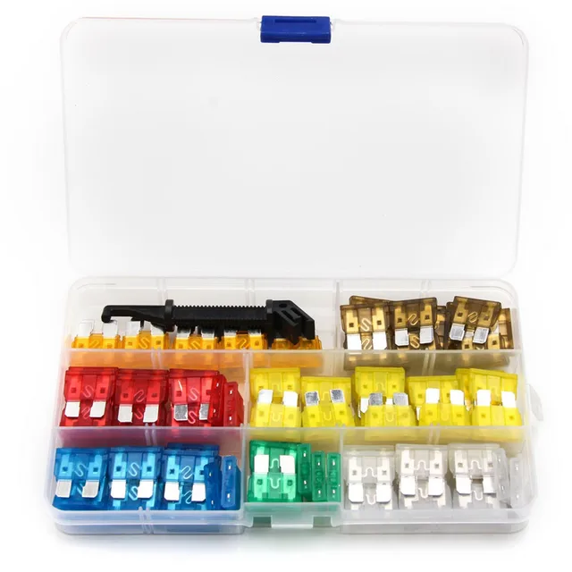 242PCS Automotive Blade Fuse Standard & Mini 2 Sizes 5/7.5