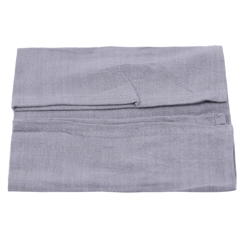 Высококачественные простые хлопковые льняные салфетки, чайные полотенца, хорошая водопоглощающая домашняя кухонная ткань, 1 шт - Цвет: gray