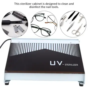 

Nails Accessoires 220V Nail Salon Nail Art Tools Sterilizer Ultraviolet Radiation Disinfection Cabinet EU Nails Accessoires Z
