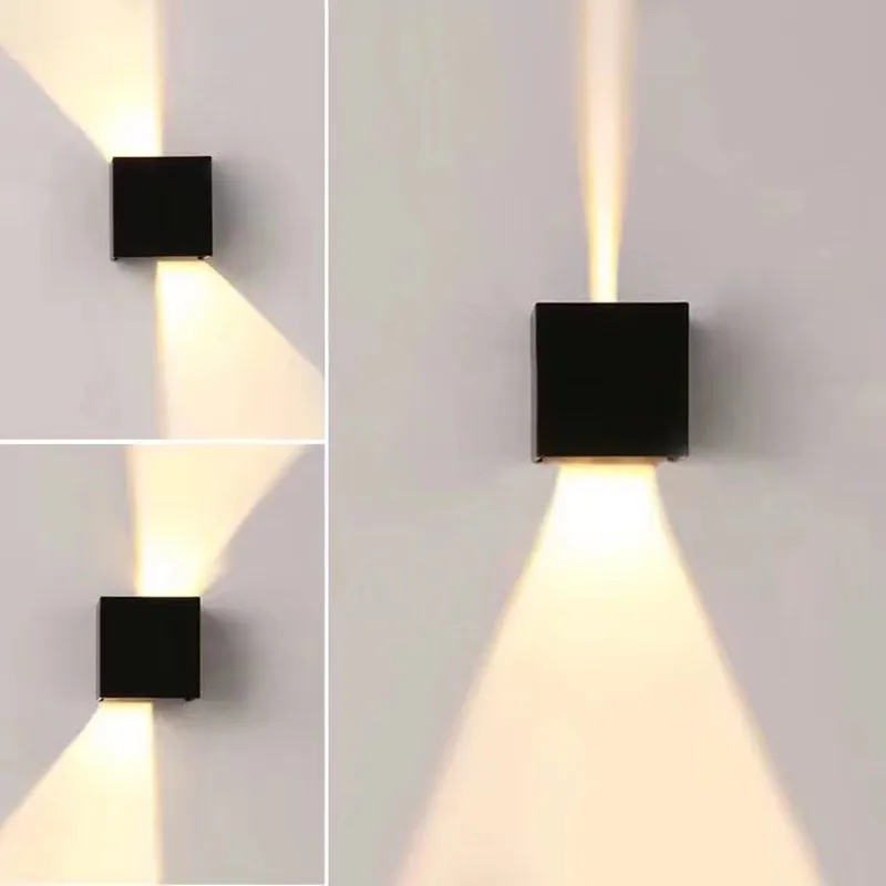 Modern Waterproof Cube Adjustable 12W COB outdoor LED wall lamp IP65 Aluminum Wall Lights Garden porch Sconce Decoration Light Modern Waterproof Cube Adjustable 12W COB outdoor LED wall lamp IP65 Aluminum Wall Lights Garden porch Sconce Decoration Light