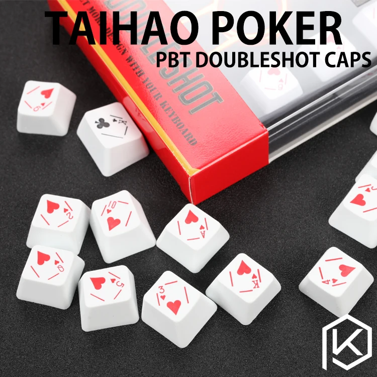 

Tai-Hao PBT Poker Novelty Set Doubleshot PBT Cherry MX stems OEM profile