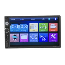 AMPrime Универсальный 2 din Автомобильный мультимедийный плеер Автомагнитола 2din стерео 7 сенсорный экран видео плеер Автомобильный резервный фотоаппарат c0610