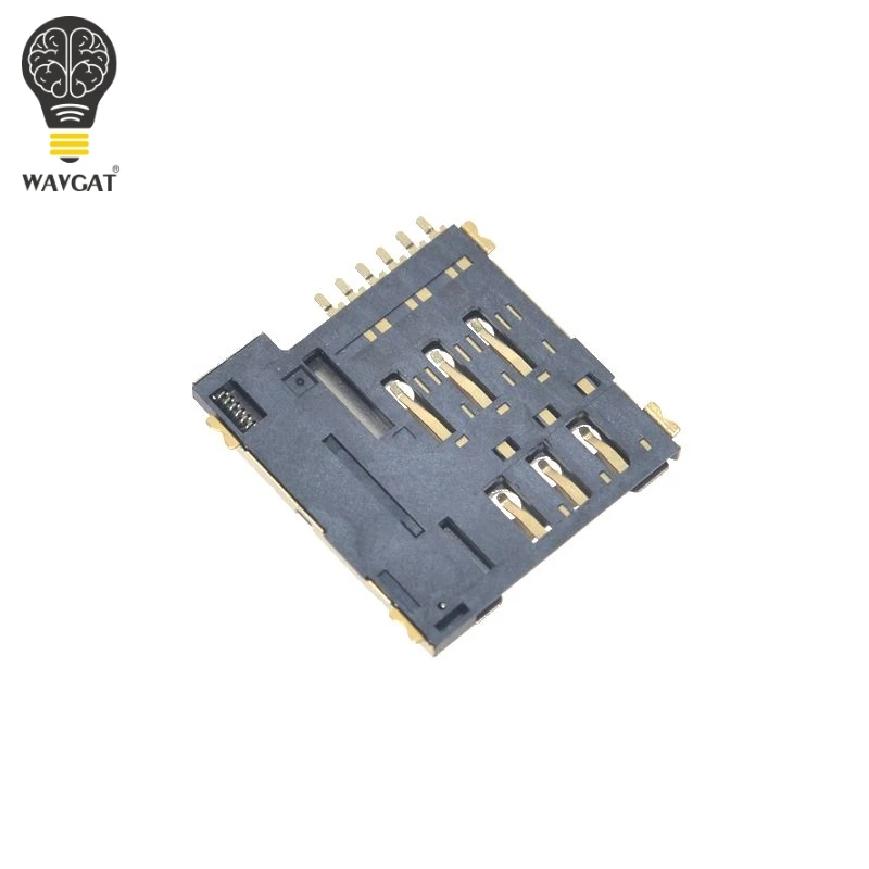 Самоустанавливающийся слот для SIM карты Micro адаптер подключения к GSM модулю SIM800L