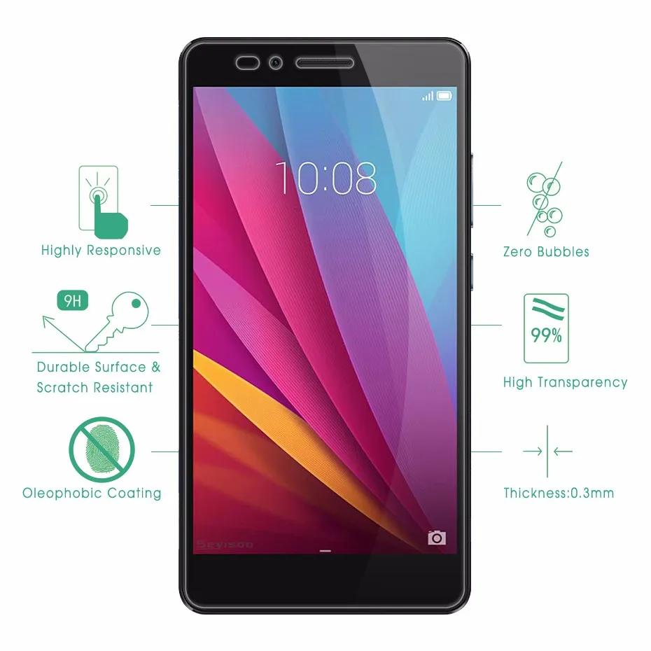 Seyisoo Brand Tempered Glass For Huawei Honor 5X (5)