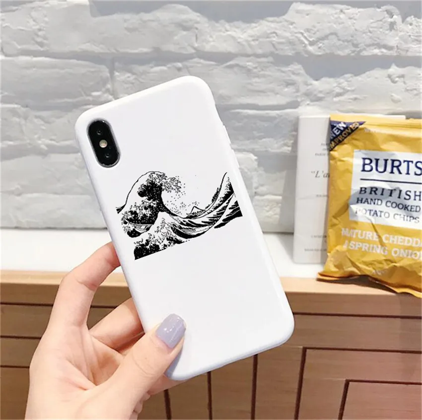 Чехол для телефона Great Wave Kanagawa Night iPhone X 7 Plus XS 10 силиконовый чехол 6S 8 6 Max|Бамперы| |