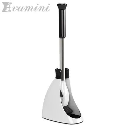 Bathroom Cleaning Brush Holder Stand Set Bathroom Accessories Stainless Steel Toilet Brush Kit Rest Room PET Soft