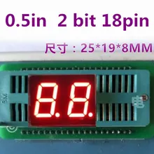 0," 0.5in красный светодиодный Дисплей цифровая трубка 18 Pin 2 бит 7 элемент цифрового дисплея общий анод/катод