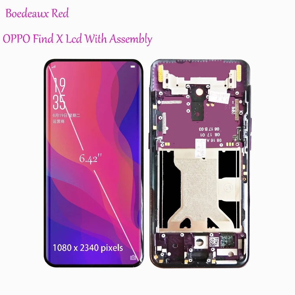 

Original New 6.42" Inch With Frame LCD Display Touch Screen Digitizer Assembly For Oppo FIND X Findx Replacement Screen