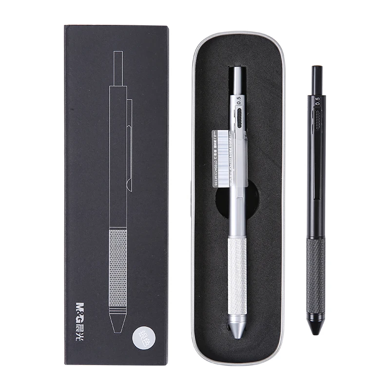 M&G Full metal multi function pen automatic pencil color ball pen to