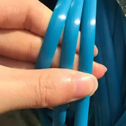 Синий PE ротанга 70 м (500 г) Ширина: 8 мм плоский синтетический ротанг плетение Материал пластиковая вязаная корзина для фруктов ремонт стул