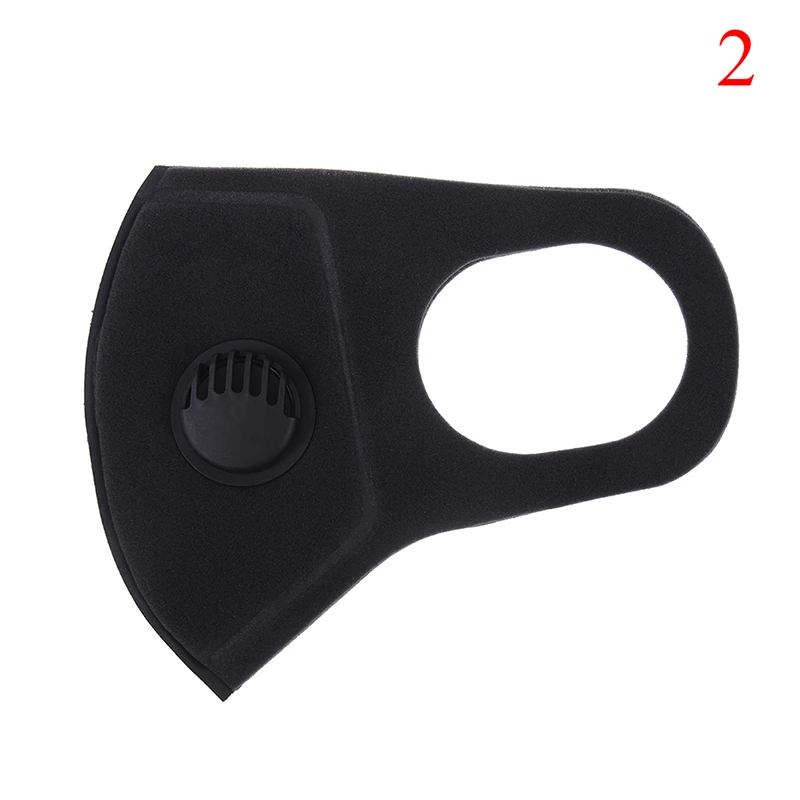 Моющиеся Многоразовые маски для рта PM2.5 губка с активированным углем маска для лица против загрязнения Пылезащитная маска - Цвет: with valved die