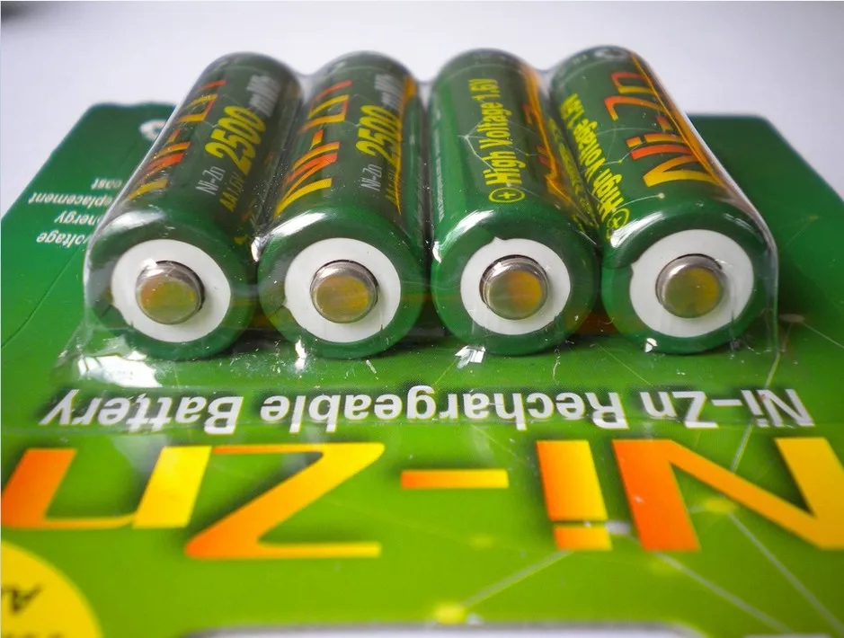 4 шт./лот BPI AA 2500mWh 1,6 V 1,5 V NI-батареи zn батареи зарядки