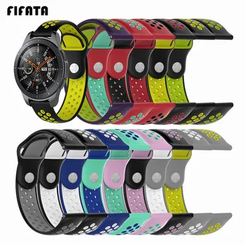 

FIFATA Color Sports Breathable Silicone Bracelet Strap Band For Samsung Galaxy Watch 22mm For Xiaomi Huami Amazfit Stratos 46mm
