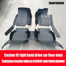 ZHAOYANHUA правый руль автомобиля коврики чехол для Toyota Camry Corolla RAV4 Mark X Crown FJ Cruiser кожа Противоскользящий автомобиль