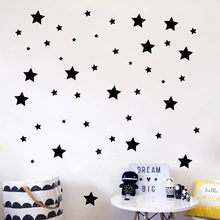 150pcs DIY Stars Wall Sticker Baby Nursery Wall Decals , Removable Vinyl Mural Wallpaper For Kids Room Easy Home Decoration