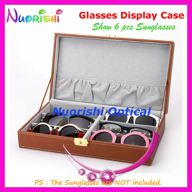 Holding 6pcs Eyewear Sunglasses Eyeglass Glasses Handcraft Black Brown