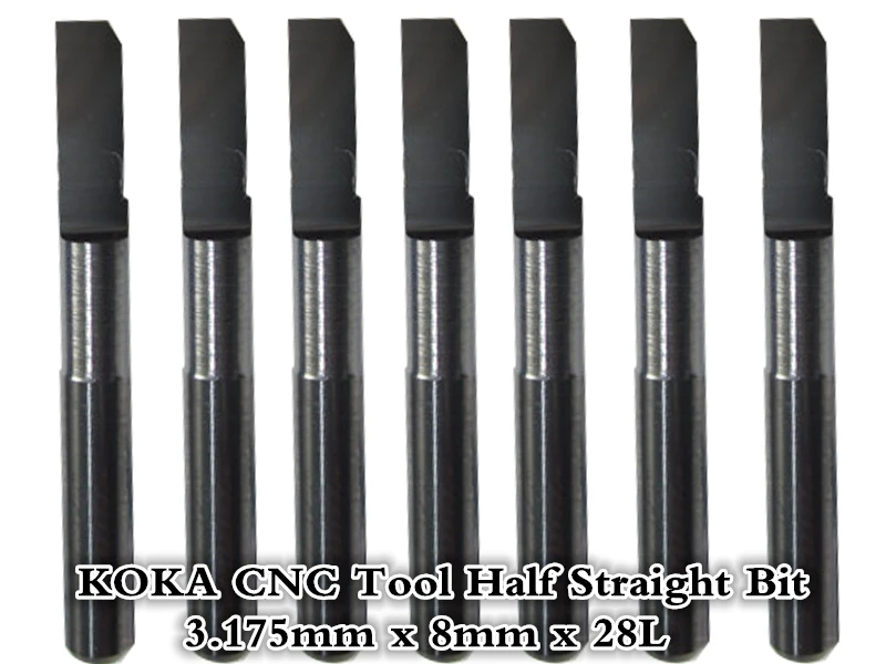 

3.175mm*5mm*28L,Freeshipping,CNC half bit,carbide End Mill,woodworking router bit,Tungsten end milling cutter,MDF,PVC,Acrylic