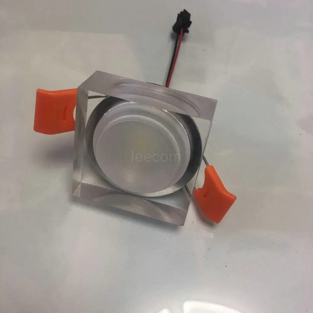 

2018 Ceiling Lamp 10pcs New Led Spotlight 3wFor Square Down Light Acrylics Ceiling Ac85-265v Recessed Retail Warranty