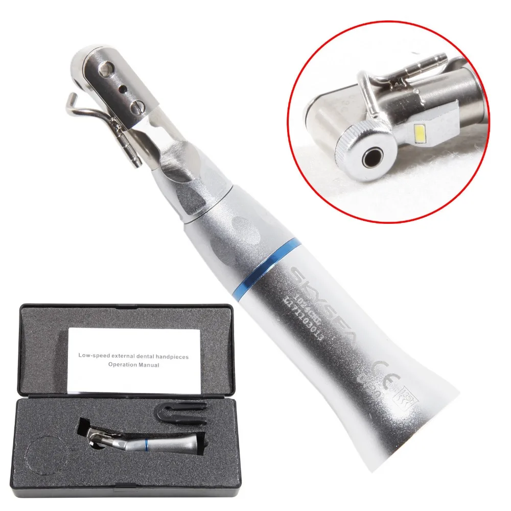 

Dental External Water LED Low Speed Contra Angle Handpiece Latch Type fit NSK