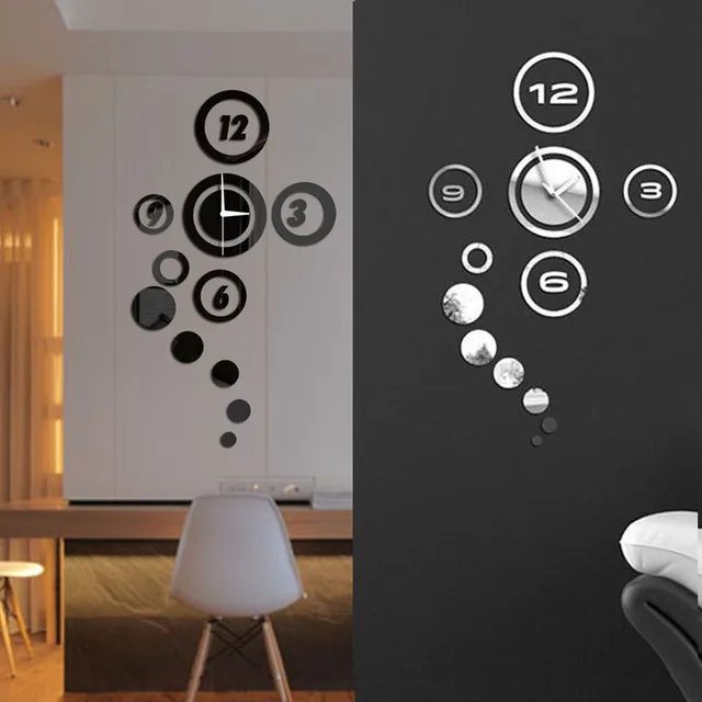 DIY 3D Huis Moderne Decoratie Woonkamer Slaapkamer Spiegel Oppervlak ... DIY 3D Huis Moderne Decoratie Woonkamer Slaapkamer Spiegel Oppervlak ...