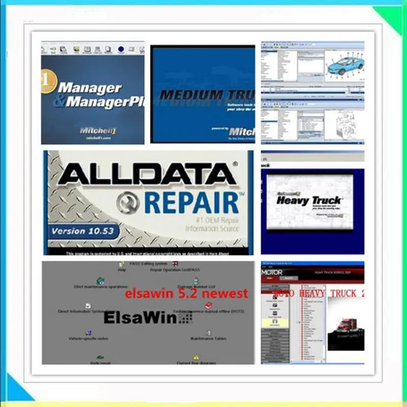 Авто Alldata программное обеспечение все данные 1 ТБ жесткий диск alldata и mit/chell 16