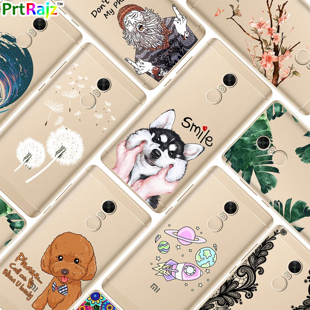 

Cases For Xiaomi Redmi Note 4X 4 5.5" Transparent Patterned Silicone Soft Phone Cases Cover For Xiaomi Redmi Note 4 Global