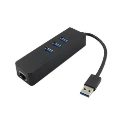 Концентратор USB 3,0 Gigabit Ethernet Lan RJ45 сетевой адаптер концентратор с 3 Порты USB к RJ45 внешний сетевой кабель-разветвитель для Mac PC