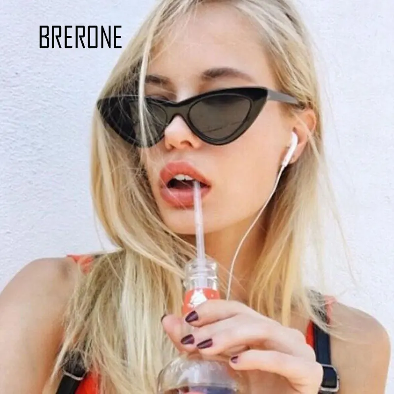 BRERONE 2018 модные милые сексуальные ретро солнцезащитные очки кошачий глаз женские