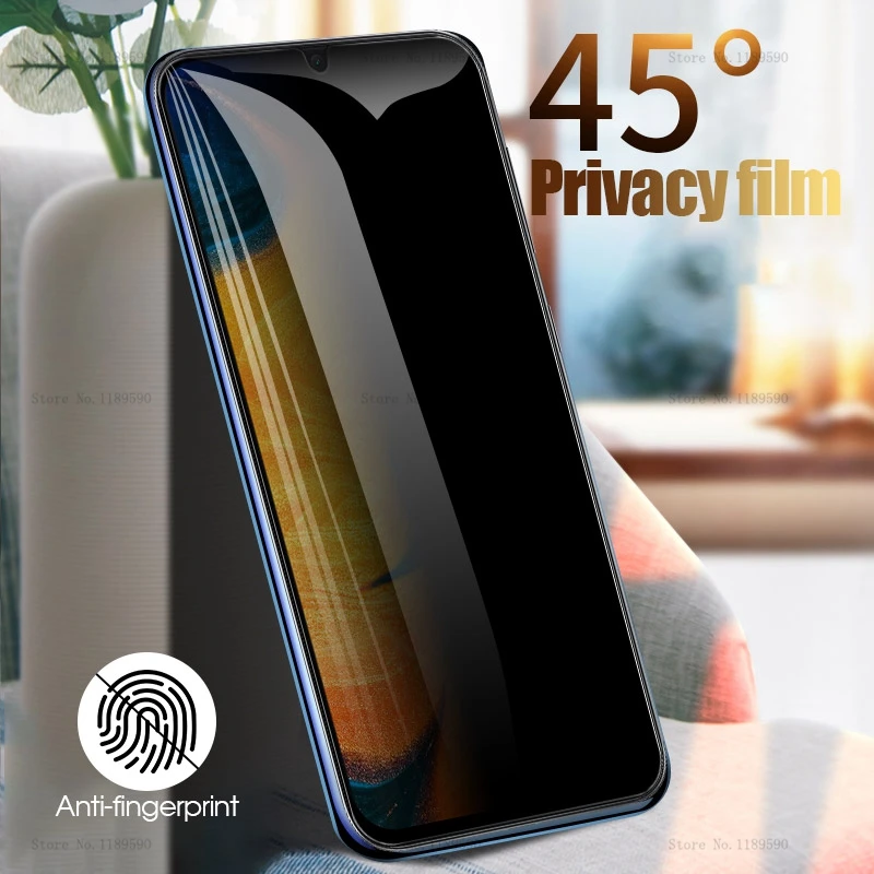 Антишпионское закаленное стекло для samsung Galaxy A30 A50 M10 M20 A8 A6 Plus J4 J6 Plus защита экрана полное покрытие стекло