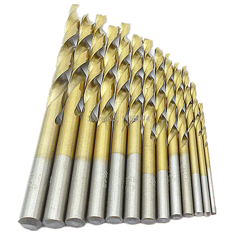 

13pcs Mini Twist Drill Bit Hss High Speed Steel.Titanium Drill Bits Metric Woodworking Wood Metal Platic Hole Drilling 1.5-6.5mm