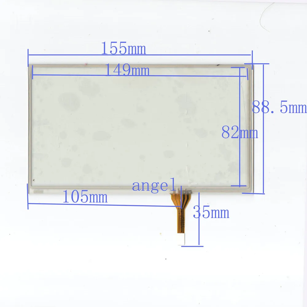 

6.5-inch resistive touch screen handwriting external screen 155 * 89 Clarion Lu Chang car DVD navigation and other common screen