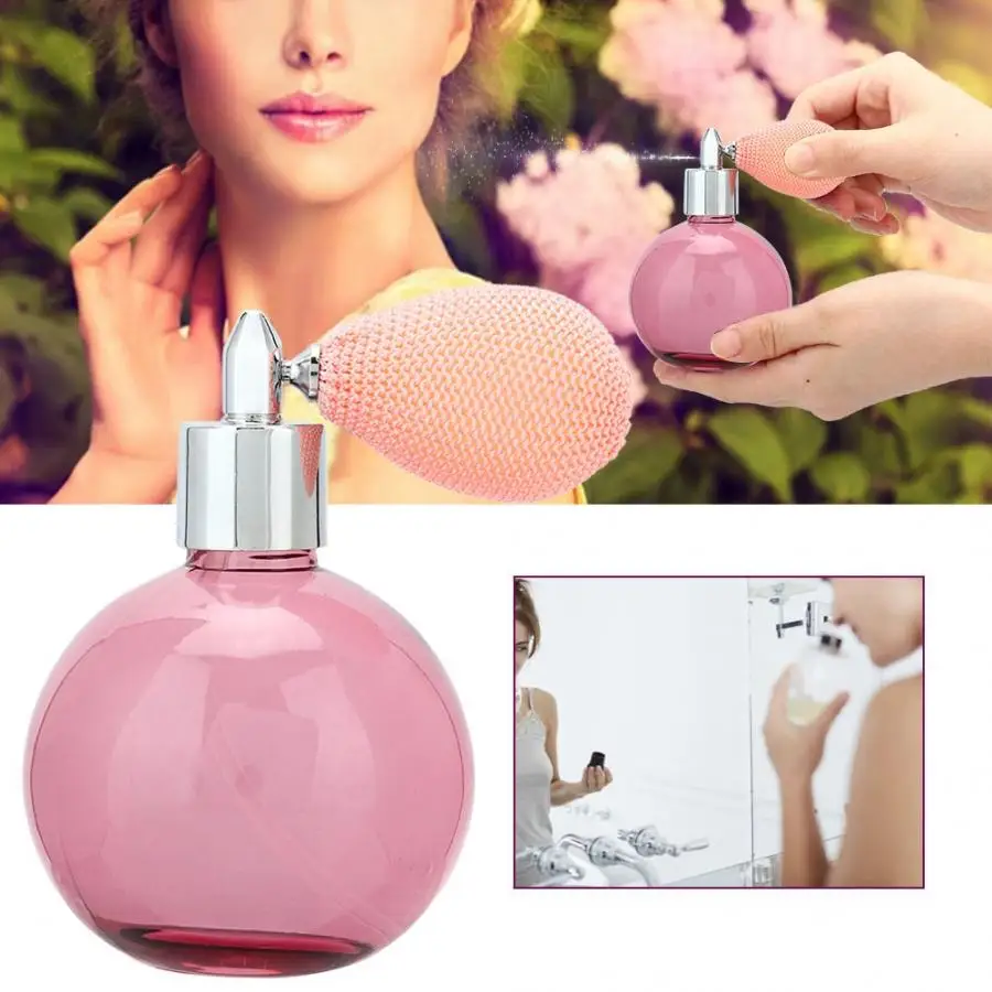 

100ml Vintage Perfume Bottle Refillable Glass Spray Atomizer with 18mm Short Spray Nozzle Refillable Perfume Bottle