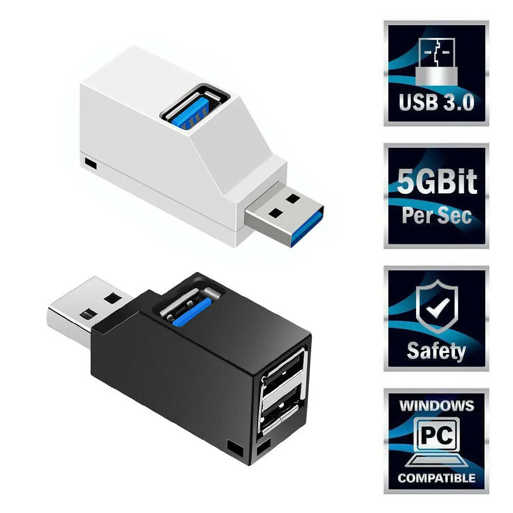 3 Порты и разъёмы USB концентратор 2,0 3,0 высокого Скорость концентратор разделитель поля для портативных ПК U дисковая карта считывания кода