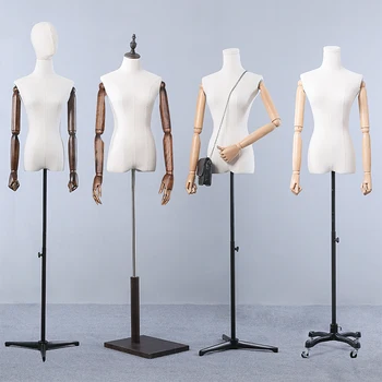 

Best Quality Full Body Fiberglass Fabric Mannequin Dressmaking Model Hot Sale