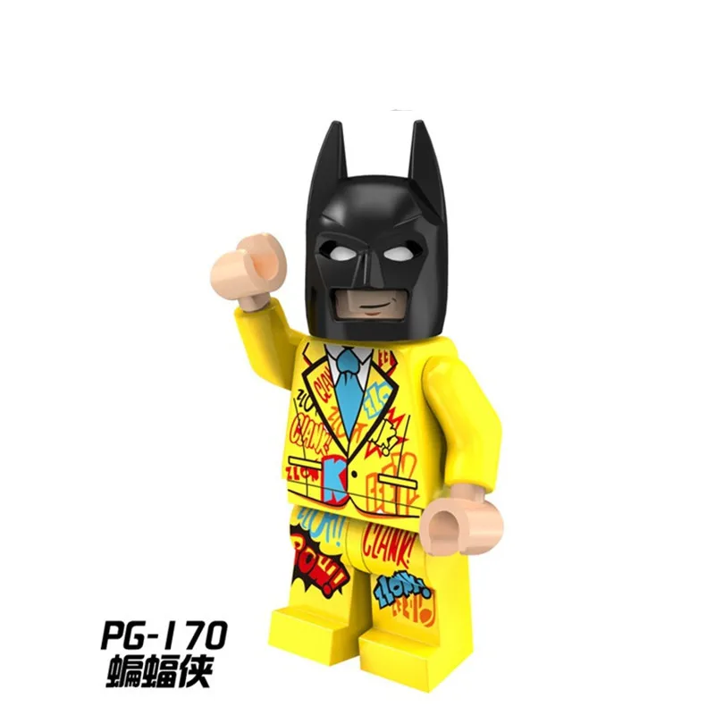 Single Sale PG170 Classic Batman yellow Graffiti suit DC Super Heroes