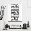 Affiche d'art en toile avec citation de règles de la MAISON française, décoration murale ► Photo 3/6