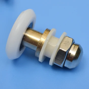 

free shipping 27mm eccentric wheel Shower room pulley bathroom shower sliding glass door roller household repari hardware part