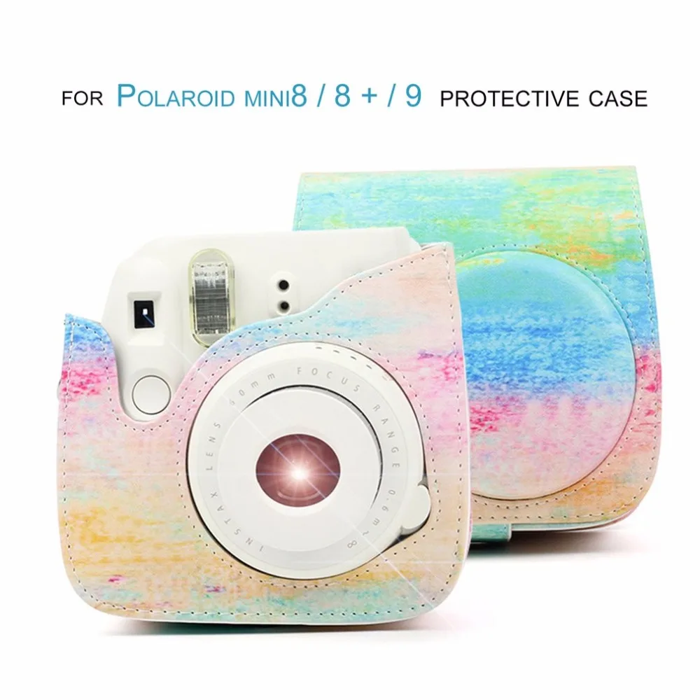 

PU Carrying Bag Storage Case Protective Cover Camera Supplies For Fujifilm Instax Mini 8 8+ 9 Instant Film Camera