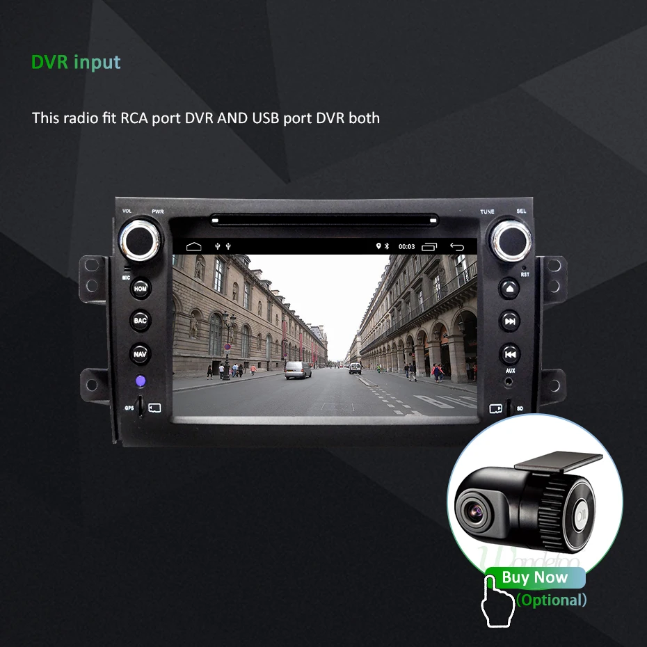 Sale 8" DSP Android 9.0 4G 64G AV Output CAR GPS Radio For Suzuki SX4 2007-2013 DVD PLAYER Navigation Stereos Multimedia IPS screen 25