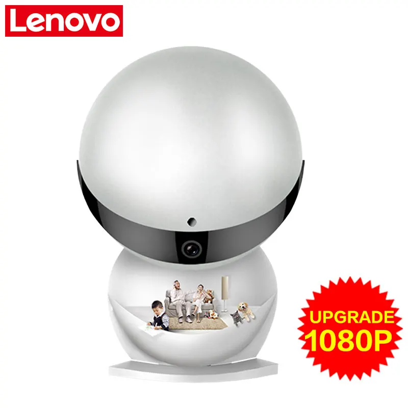 Lenovo Wi Fi IP камера Снеговик беспроводной мини HD P 1080 мониторы Видео видеонаблюдения