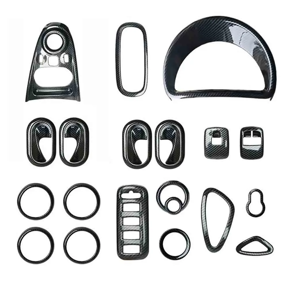 

carbon fiber color car Interior Decoration Moulding High quality The whole body Vehicle sticker for smart 453 fortwo forfour