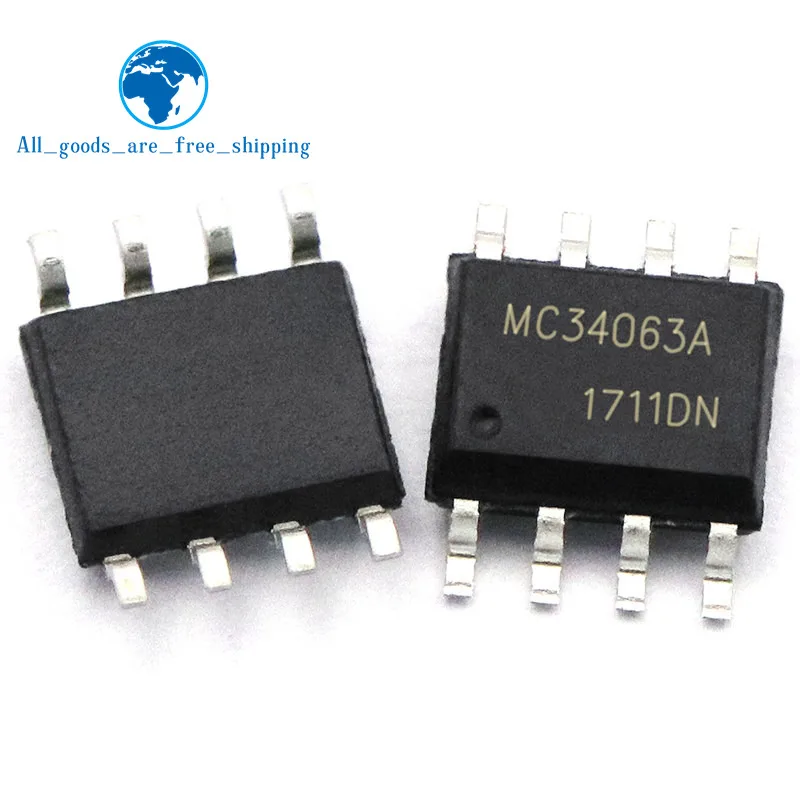 100pcs MC34063A 1.5A 35V SOP-8 Large Chip MC34063 SMD